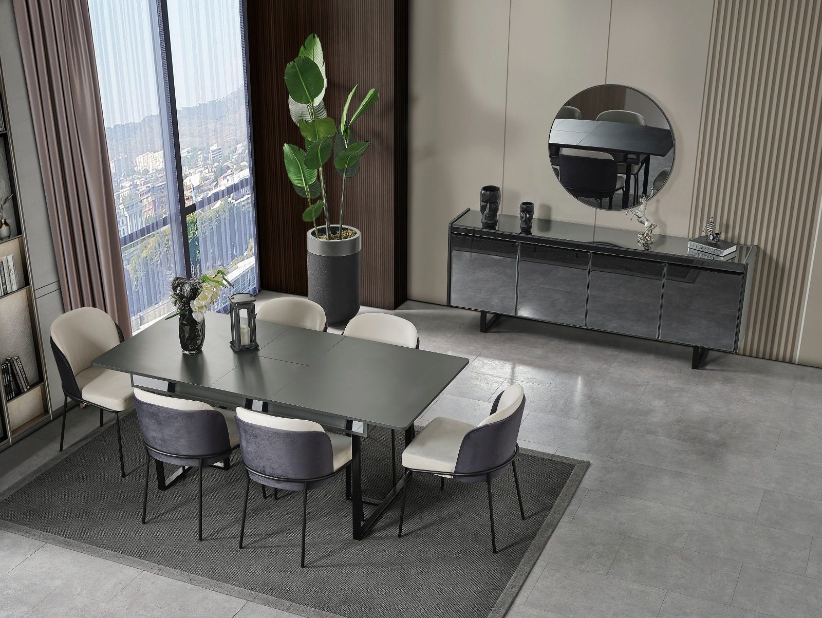 Piramit Yemek Odası Takımı